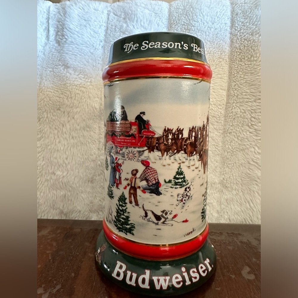 1991 Budweiser stein mug